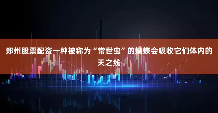 郑州股票配资一种被称为“常世虫”的蝴蝶会吸收它们体内的天之线