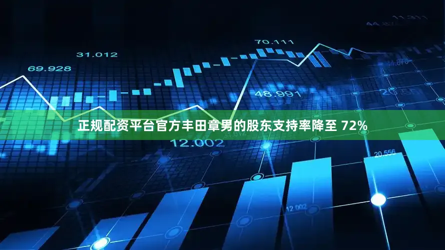 正规配资平台官方丰田章男的股东支持率降至 72%