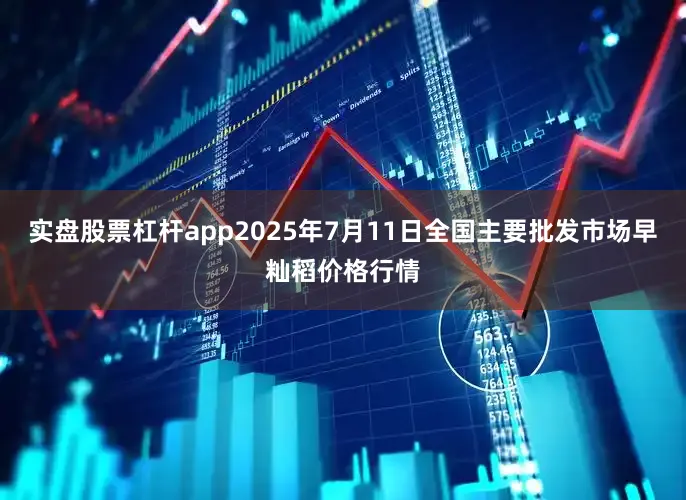 实盘股票杠杆app2025年7月11日全国主要批发市场早籼稻价格行情