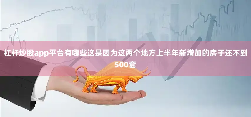 杠杆炒股app平台有哪些这是因为这两个地方上半年新增加的房子还不到500套