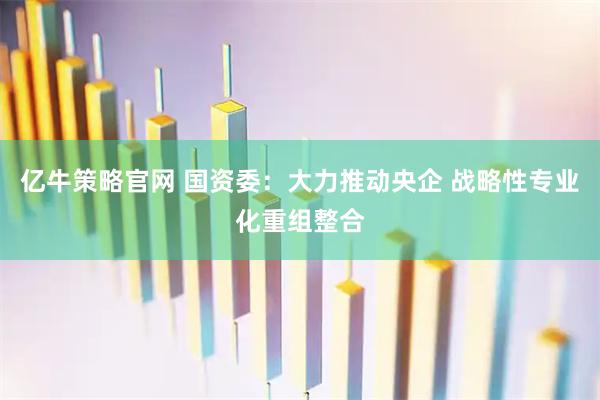 亿牛策略官网 国资委：大力推动央企 战略性专业化重组整合